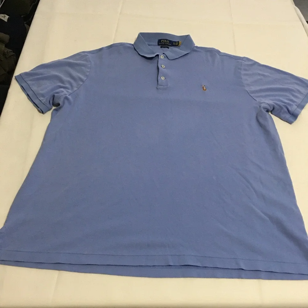 Polo Ralph Lauren Polo Shirt Men XL Blue Classic Fit Preppy